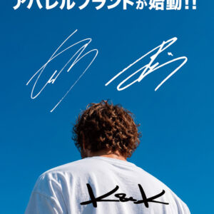 K&K/海舟航大プロデュースブランド　バックプリントTシャツ